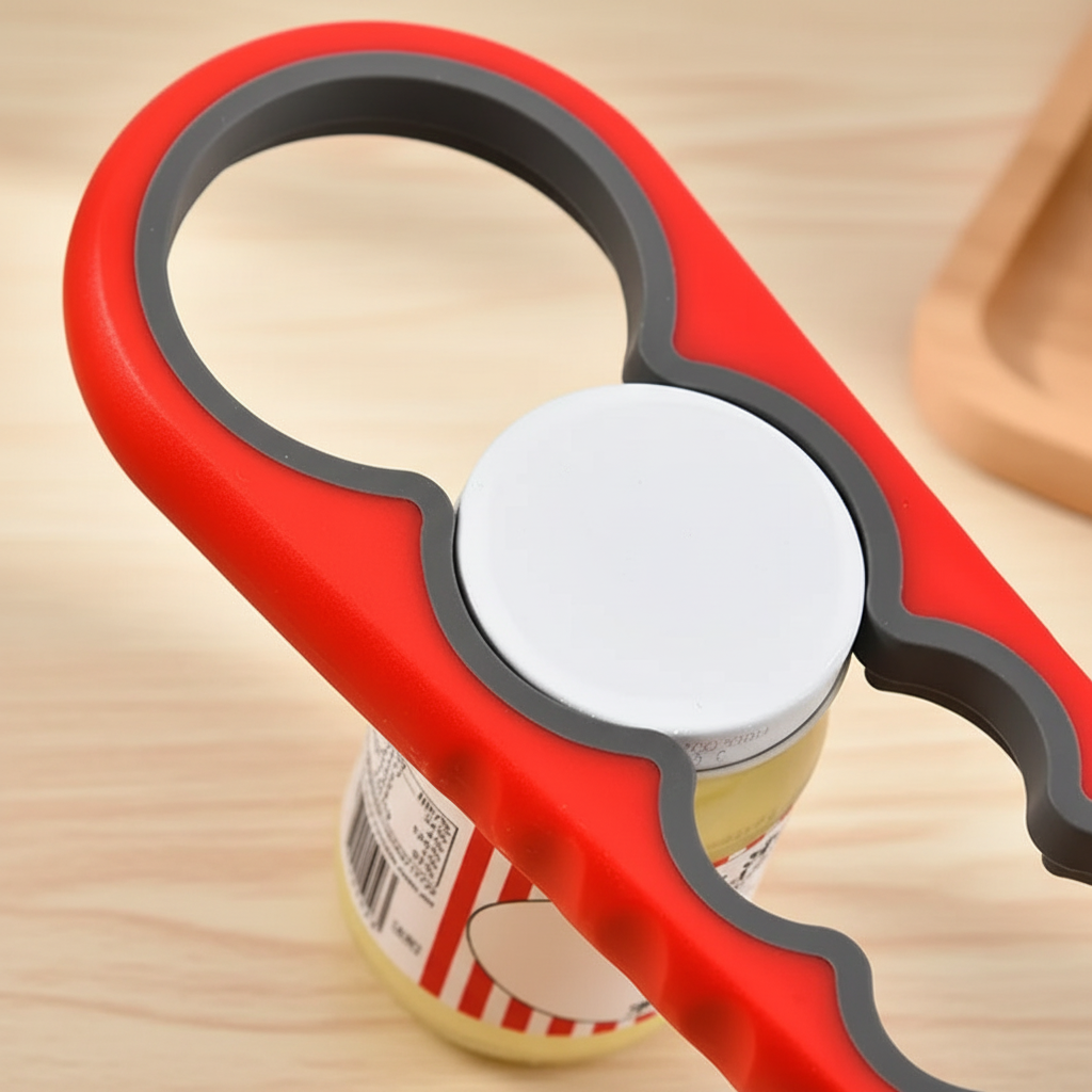 Ouvre bocal avec fond chaleureux